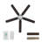 52" 5-Blade Smart Flush Mount Ceiling Fan with LED Light, DC Motor, Remote & Wall Control