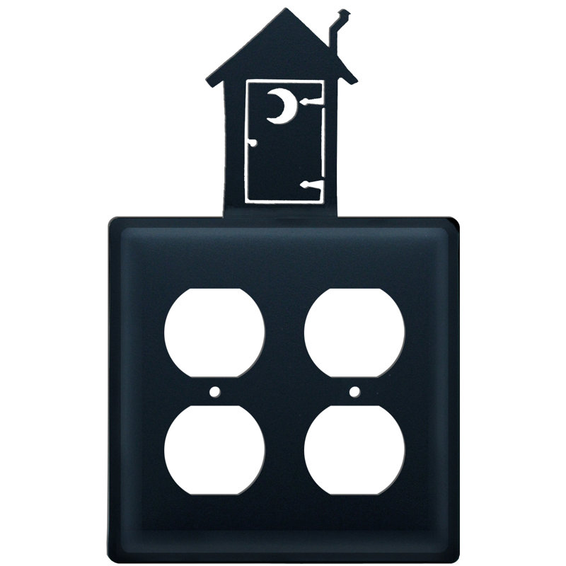 Outhouse 4-Gang Duplex Outlet Wall Plate