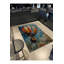Tapis décoratif lavable à la machine multicolore à volants-367590878