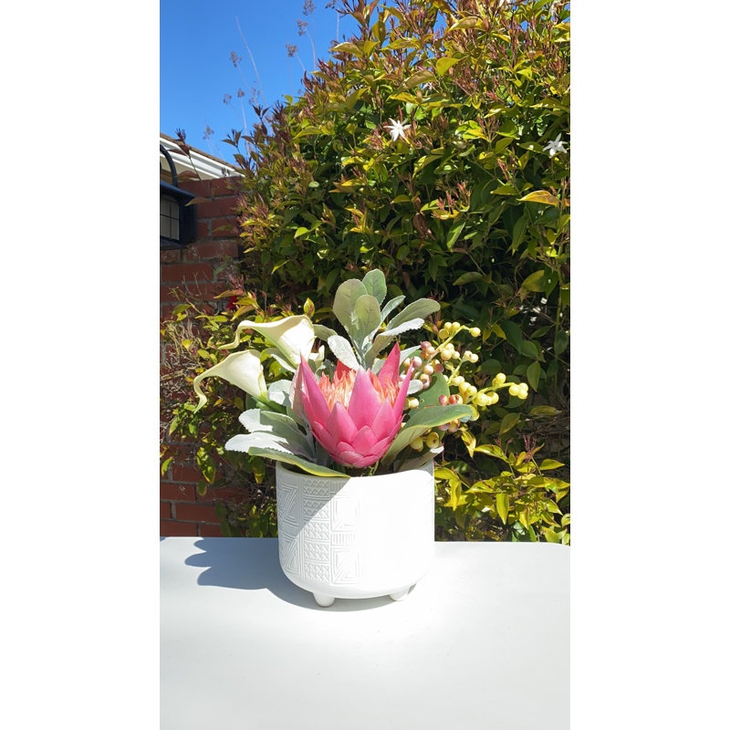 Ensemble de pots à fleurs en céramique 2 pièces Gisselle