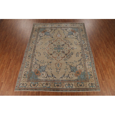 Tapis traditionnel rétro en laine 10 x 12