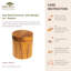 Ensemble de pots de cuisine 2 pièces en teck-71082301