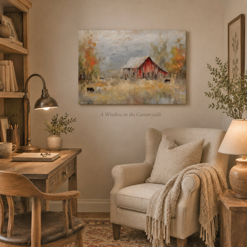 Art mural sur toile Misty, 30"H x 40"W x 1.5"D