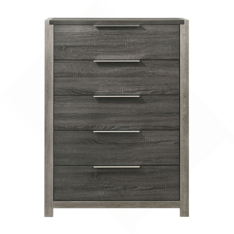 Commode de rangement moderne moderne 1 pièce, Gris