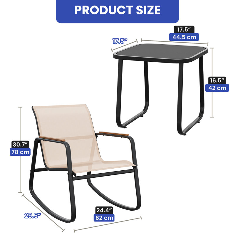 Moniya 2 - Person Patio Conversation Set, Beige