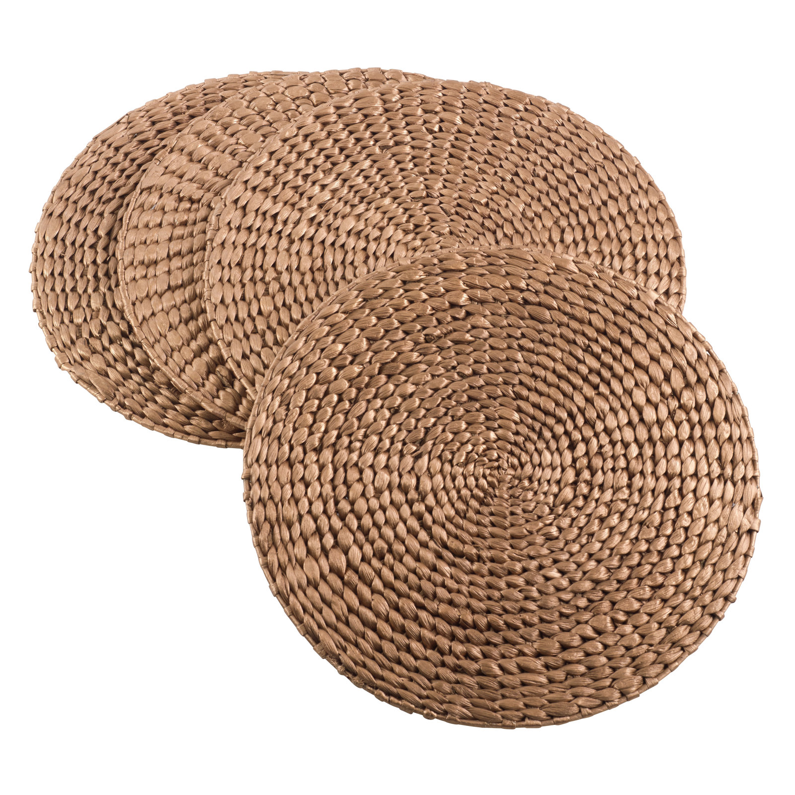 Mea Jute Round Placemat, Gold