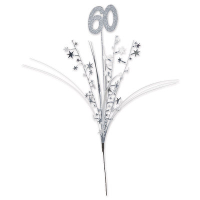 Étoile métallique scintillante "60"