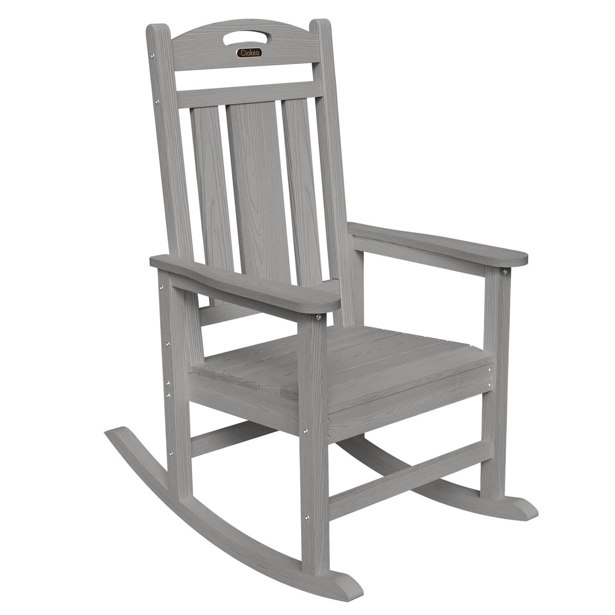 Winston Porter HDPE Rocking Adirondack Chair Rocking Fire Pit Chairs ...