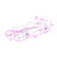 Lit plateforme avec garde-corps et roues, conception en forme de voiture de course-54284418-54284416