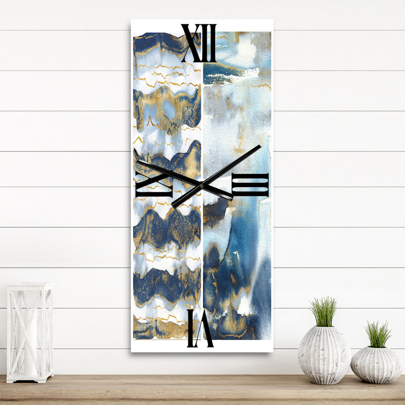 Horloge murale Abstract Waves II, Grand