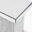 Silver Square Mirrored End Table