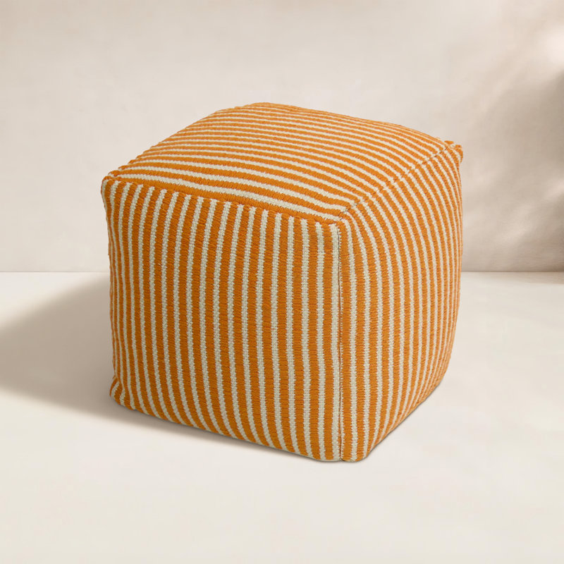 Repose-pieds d'extérieur avec coussin , Papaye