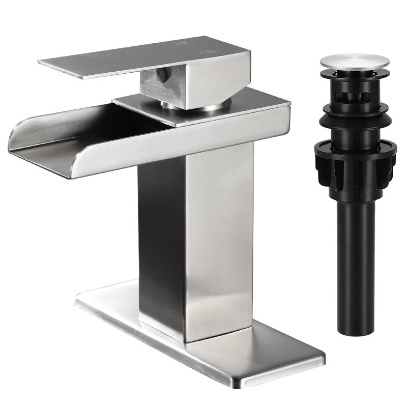 Single-Hole Single-handle Bathroom Faucet, Brushed Nickel