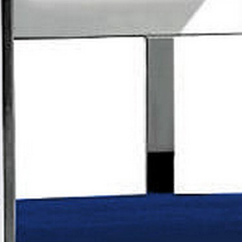Tabouret Adalinna, Tabouret de comptoir (siège d'une hauteur de 26 p, Bleu, Or