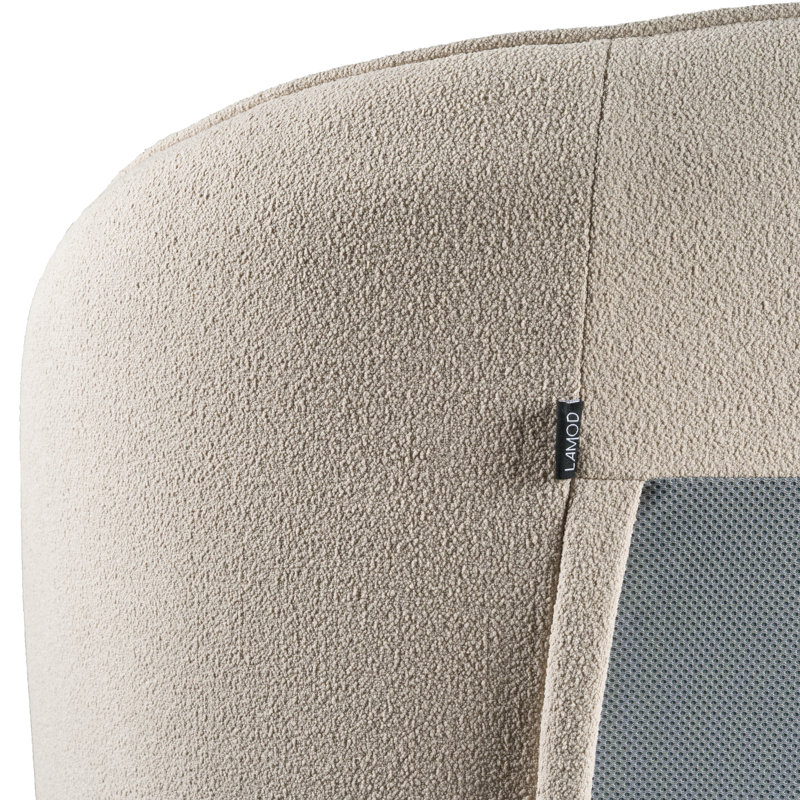 Lit plateforme tapissier Peppadew, Très grand, Beige