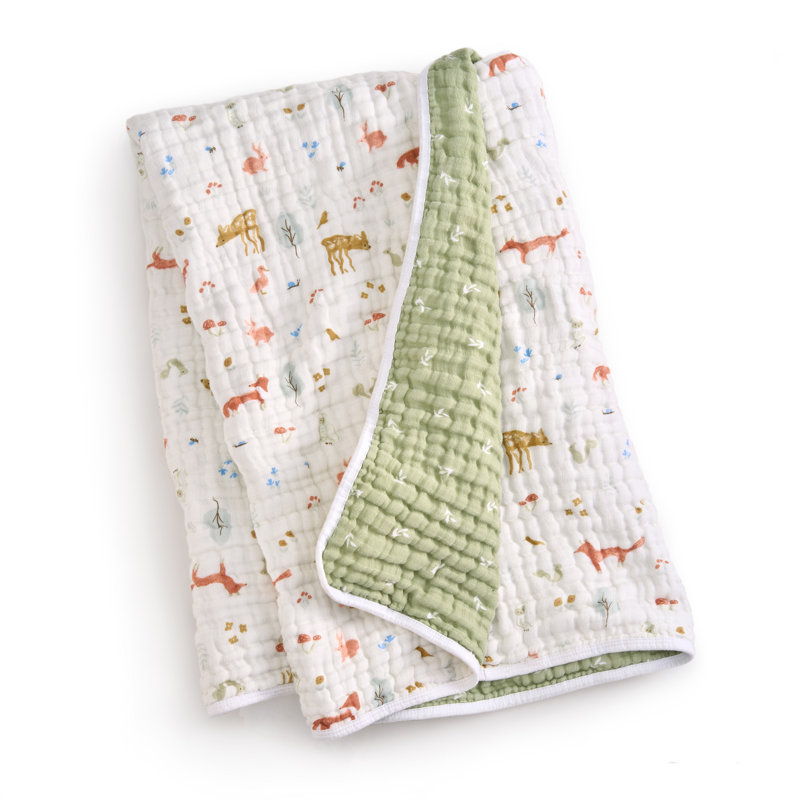 Couverture en mousseline, sauge Woodland, Sage Woodland