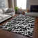 Premium Machine Washable Cerrito AMF501 Black Rug