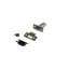 1 Set Straight T-Bar Design Door Handles in Satin Brass Finish with Tubular Latch and 1 Pair of 3" Ball Bearing Hinges