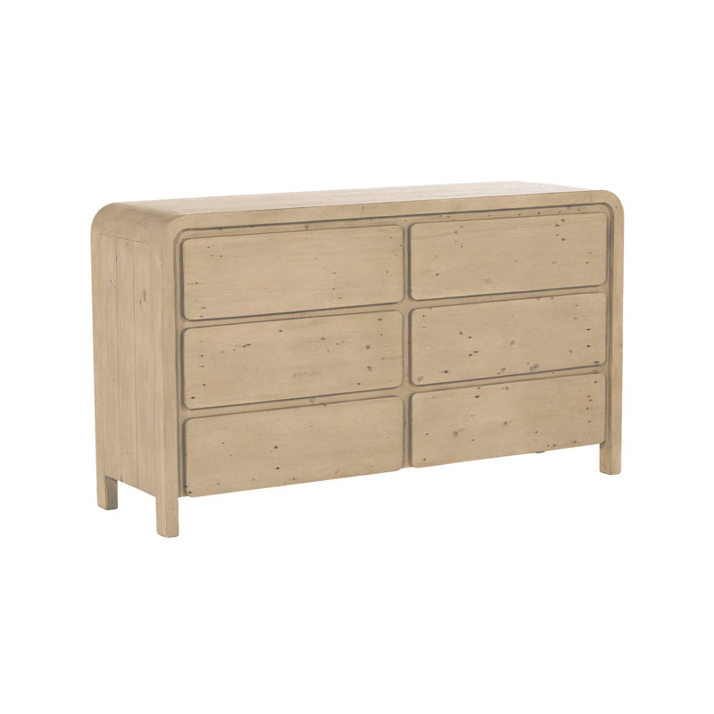 Ola 6-Drawer Dresser, Brown