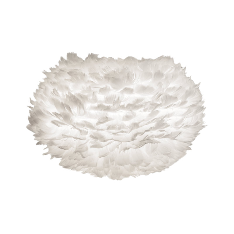 Abat-jour fantaisie 1 lumière Eos, H 11,80 po x l 17,70 po, Blanc