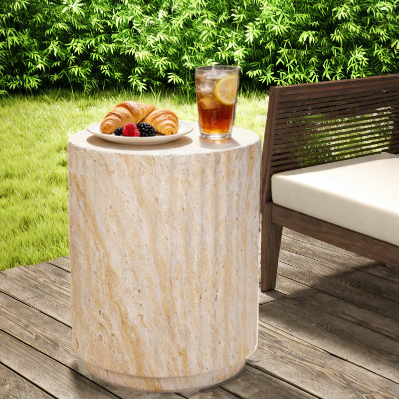 Tables portatives portatives, cylindre moderne d'oxyde de magnésium pour le balcon de jardin
