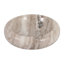 Bol élégant en marbre épais et incurvé pour comptoir de cuisine - Bol décoratif pour salon et décoration intérieure moderne - 20 cm, beige et ivoire