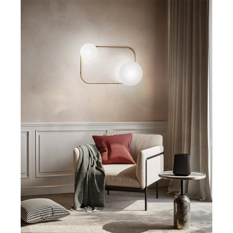 Tier Ceiling/Wall Lamp Mp White Matt Painted Brass L2295 Ul