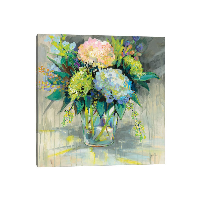 Hydrangeas from the Garden 1 Piece Wrapped Canvas Wall Art, 45.72cm H x 45.72cm W