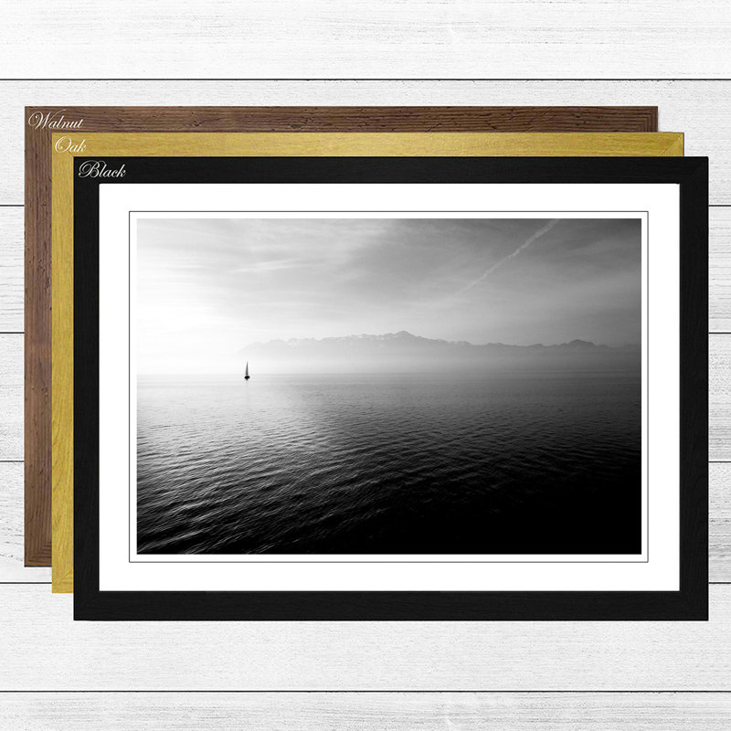 Single Picture Frame Print, Black