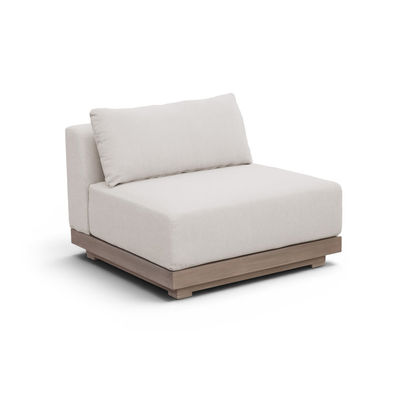 Fauteuil modulaire d'extérieur Solace, Crème