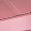 Lit simple superposé simple avec 4 tiroirs de rangement, rail suspendu, bande lumineuse et tablettes intégrées et 2 panneaux perforés, 3 couleurs disponibles, rose-130085096