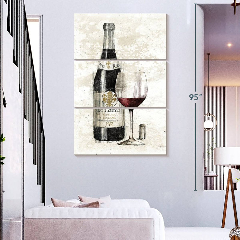 Yarlin Pencil Wine I, 74" H x 48" W