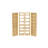 Ensemble de rangement pour garde-manger en bois