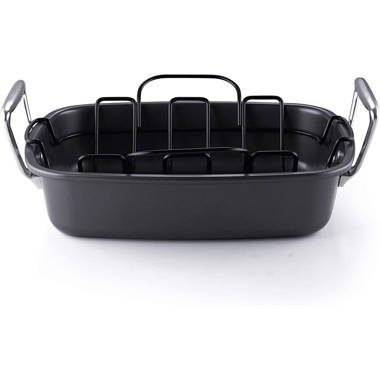 Nonstick Roasting Pan with Easy Serve Rack – Circulon