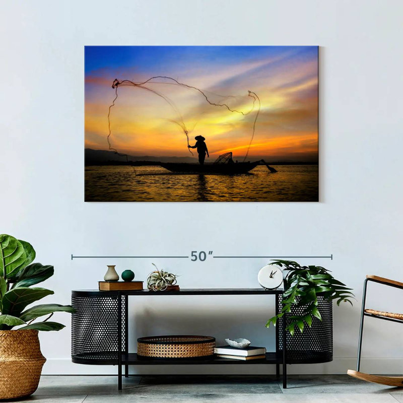 Filet de pêche Senne Fisherman, H 30 po x l 45 po
