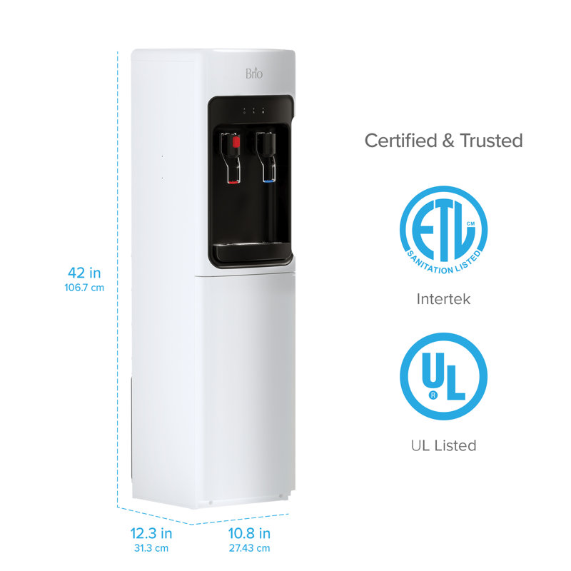 Brio blanc autoportant sans bouteille filtré électrique