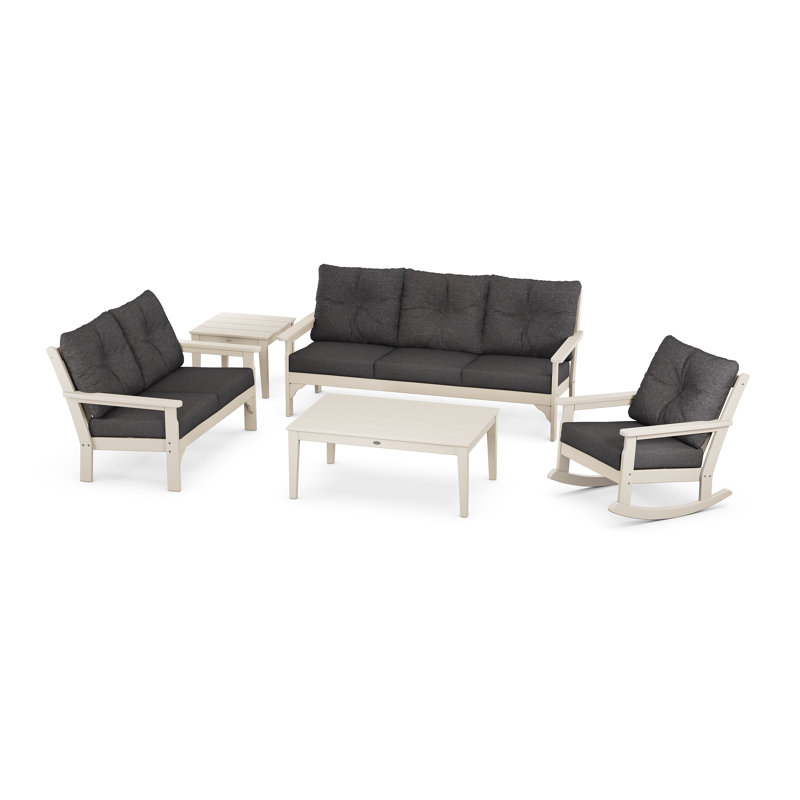Vineyard 6-Piece Deep Seating Set, Sand, Spa