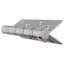 vidaXL Hinge Silver Steel Silent Bearing Door Frame Smooth Operation