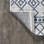 Tapis ivoire / bleu Raif Tribal Bohemian-900577320