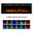 1500W Recessed-in Electric Fireplace with 3-Color Top Light, Remote Control, and Touch Screen-37889516