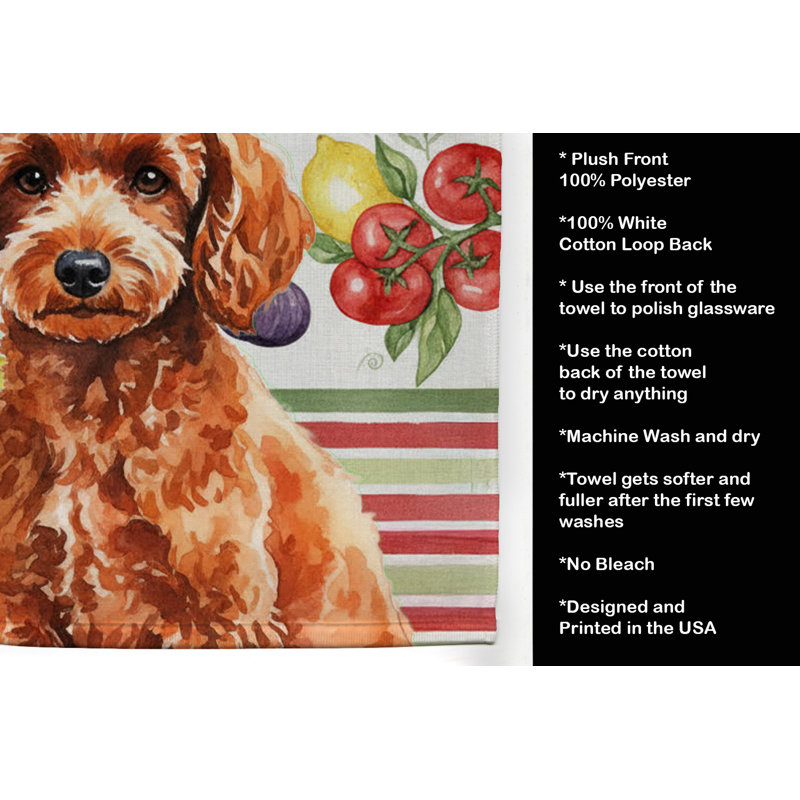 Serviette de cuisine Toy, Toy Red Poodle