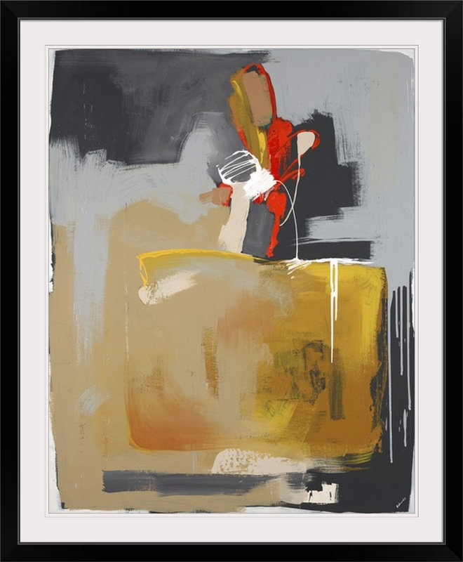 «At Midnight», reproduction d'art Govind, Cadre noir, H 38 po x l 32 po x P 1 po