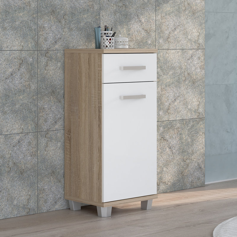 Veris Bathroom Cabinet, Sonoma Oak/White