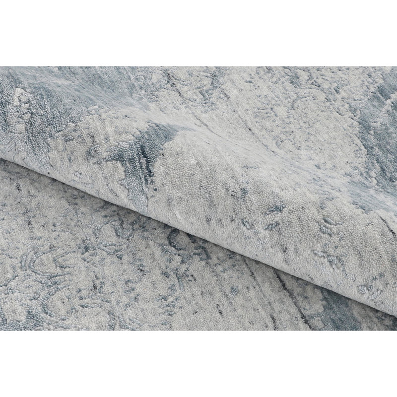 Abstract Area Rug in Gray/Taupe, Rectangle 12' x 15'