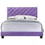 Lit double transitionnel mauve avec support