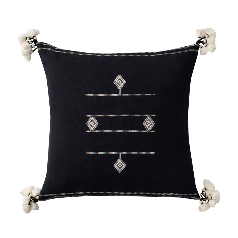 Gatsby Cotton Reversible Throw Pillow