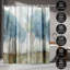 Rideau de douche rétro Misty Meadow par PI Creative Art