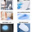 Toilette de luxe avec lavage pulsé, chasse d'eau automatique - siège de bidet chauffant blanc