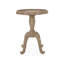Table d'appoint en panneau de fibres à densité moyenne naturel et blanc avec motif champêtre - l 18,25 po x P 18,25 po x H 25 po