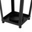 Porte-bougie de table en métal noir élégant